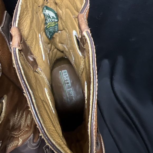 Silver Bull Mens Work Boots Brown leather cowboy size 11? - Picture 14 of 16